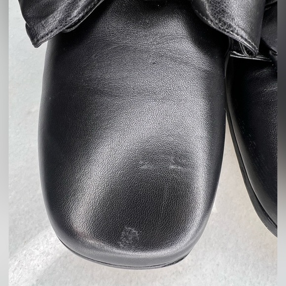 GUCCI WOMENS SZ EU39.5 QUEEN MARGARET BLACK LEATHER LOAFERS - Picture 7 of 8